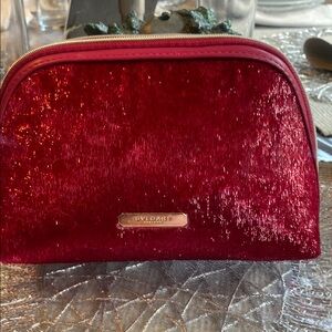 BVLGARI Shimmering Red Cosmetic Bag!